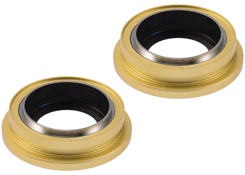 Back Camera Lens With Bracket & Bezel Compatible For iPhone 14 / 14 Plus (2 Piece Set) (Premium) (Yellow)