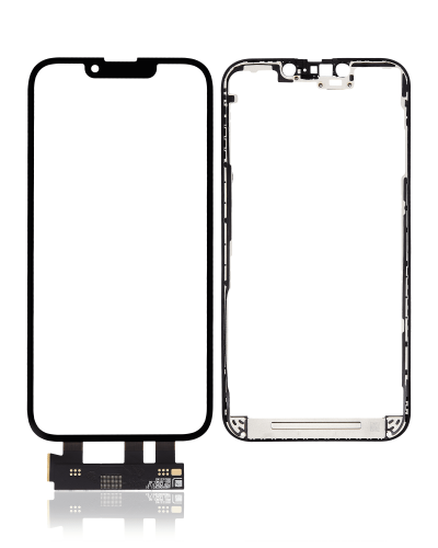 4 in 1 With Frame Included (Front Glass + OCA + Short Touch + OCA Pre-Installed) Compatible For iPhone 13 Pro (OCA Master)