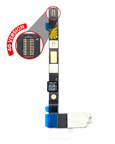 Headphone Jack With Flex Cable Compatible For iPad Mini 4 (4G Version) (White)