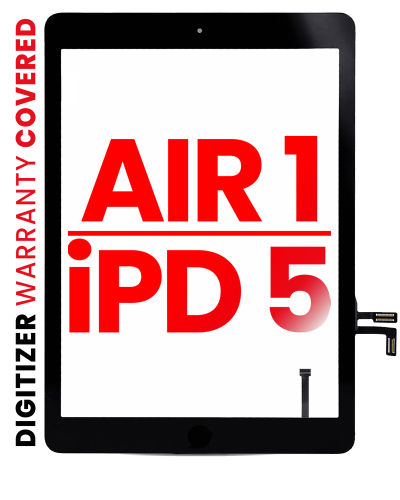 Digitizer Compatible For iPad Air 1 / iPad 5 (2017) (Home Button Pre-Installed Compatible For iPad Air 1) (Aftermarket Pro: XO7) (Black)