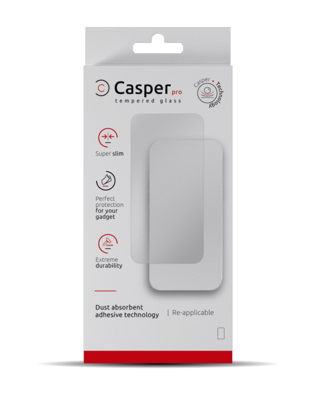 Casper Pro Tempered Glass Compatible For iPhone 15 Pro (Retail Pack) (Matte)