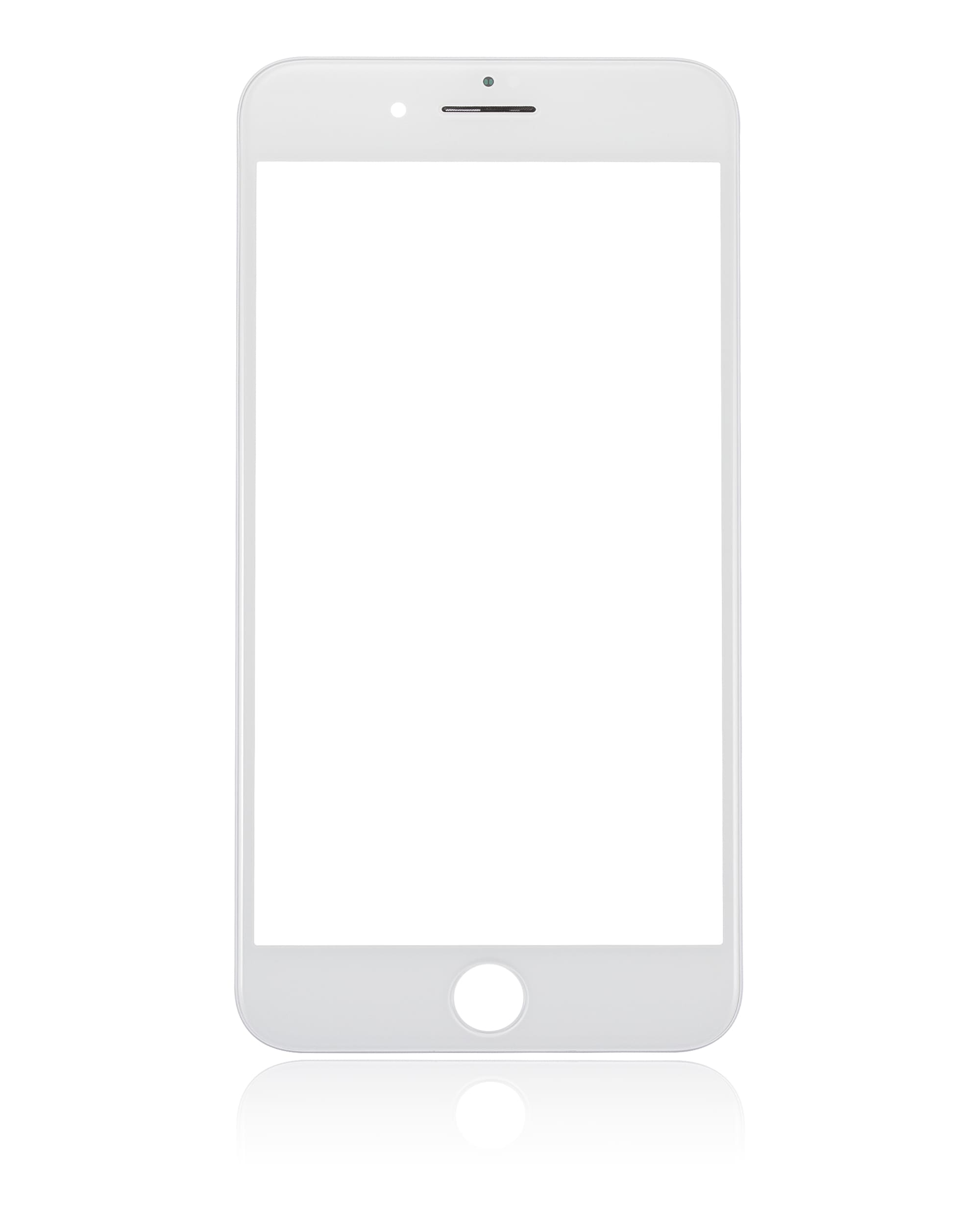 3 in 1 (Front Glass + Frame + OCA Pre-Installed) Compatible For iPhone 8 Plus (White) (2 Pack) (OCA Master)