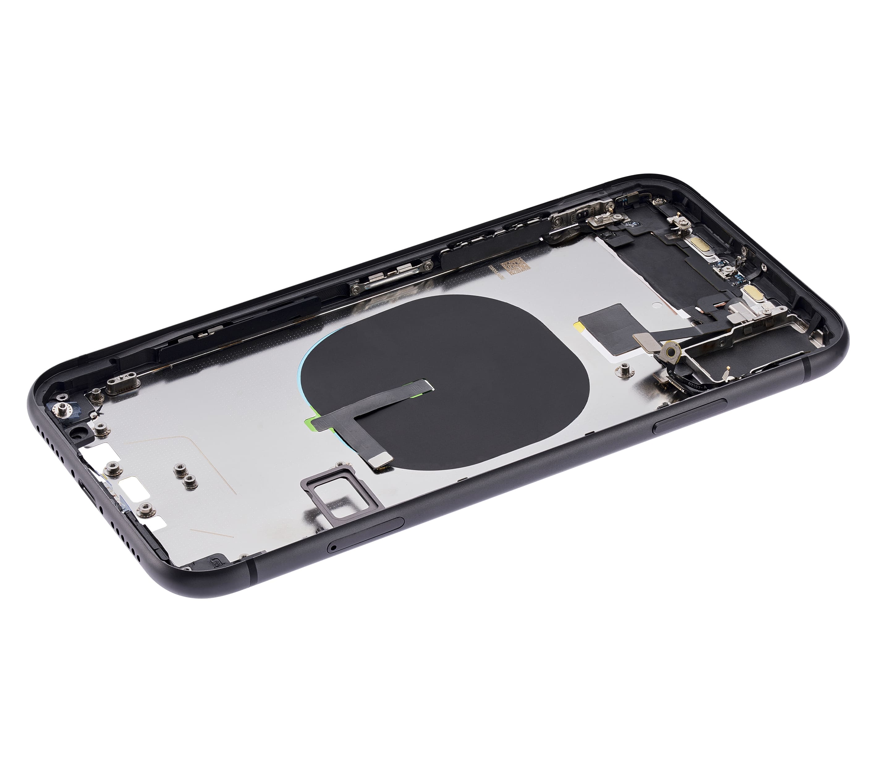 Back Housing W/ Small Components Pre-Installed (Without Back Cover) Compatible For iPhone 11 (Black)