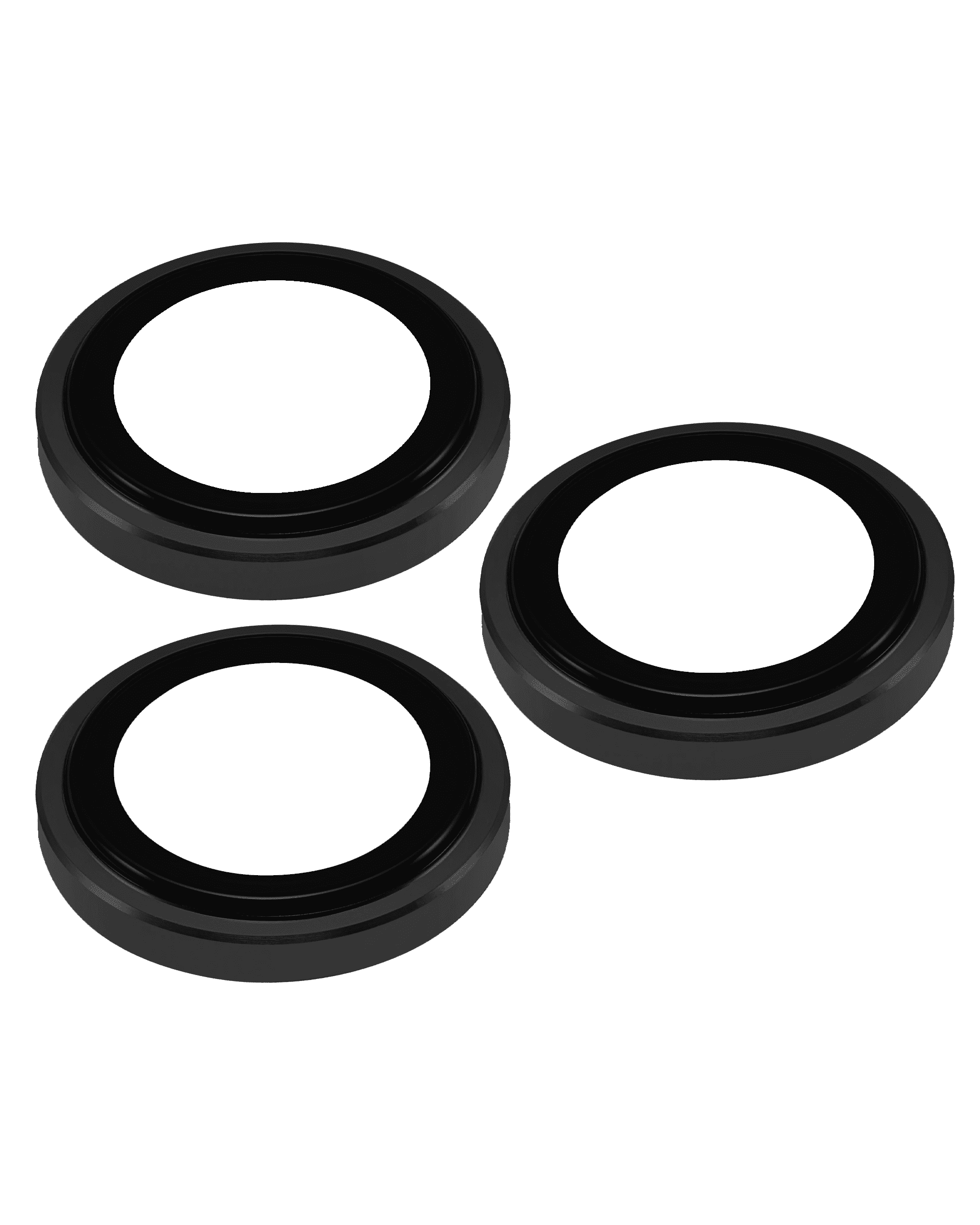 Casper Camera Lens Protector Compatible For iPhone 15 Pro / 15 Pro Max (Black) (Clear)