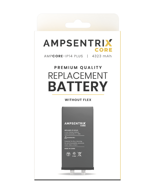 Replacement Battery Core Compatible For iPhone 14 Plus (Spot Welding Required) (AmpSentrix Core)