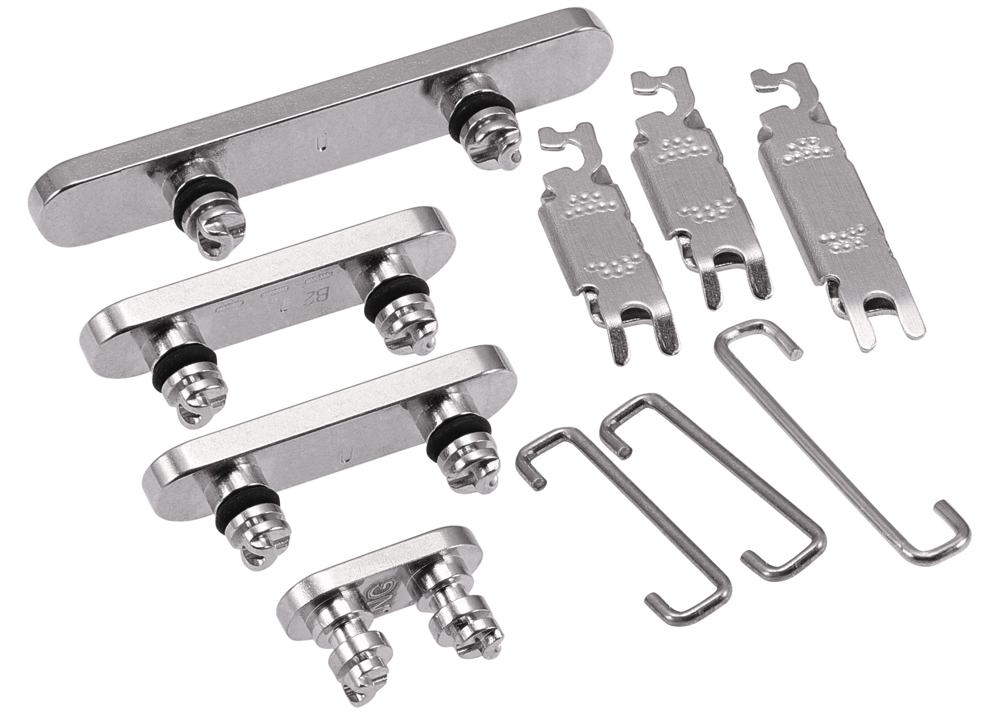 Hard Buttons (Power / Volume / Switch) Compatible For iPhone 15 Pro / 15 Pro Max (White Titanium)