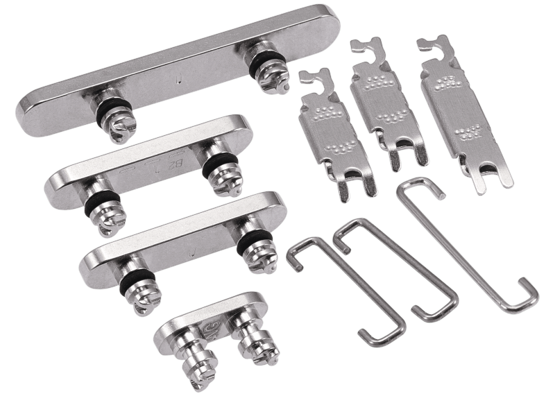 Hard Buttons (Power / Volume / Switch) Compatible For iPhone 15 Pro / 15 Pro Max (White Titanium)