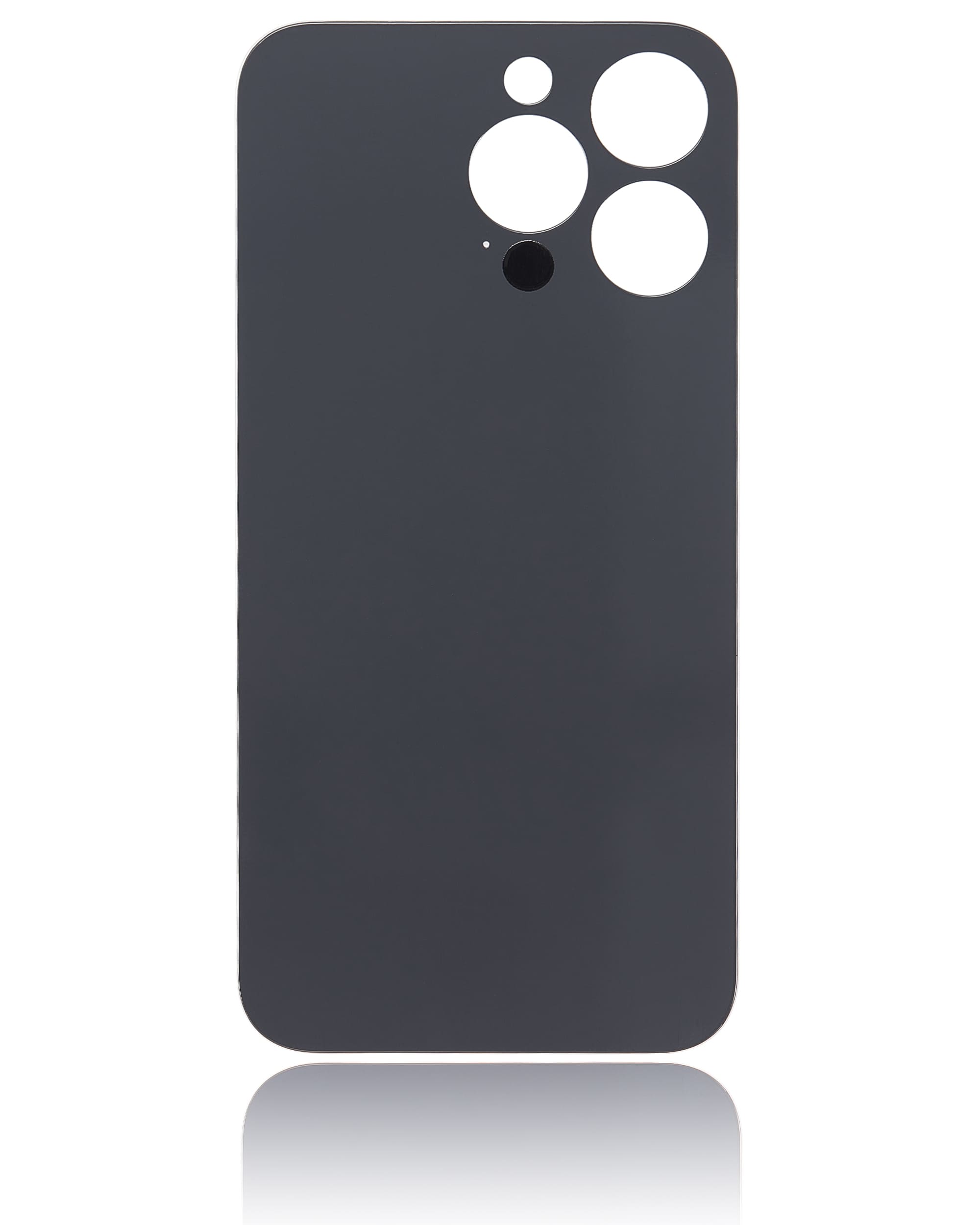 Back Glass With 3M Adhesive Compatible For iPhone 13 Pro (No Logo / Large Camera Hole) (Graphite)