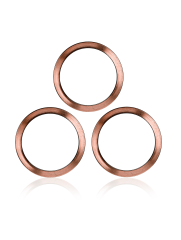 Back Camera Bezel Ring Only Compatible For iPhone 11 Pro / 11 Pro Max (Gold) (3 Piece Set) (10 Pack)