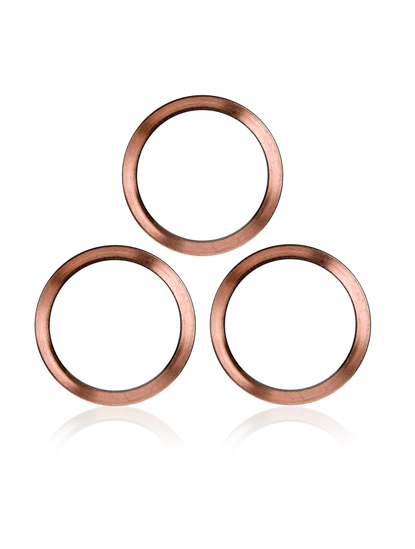 Back Camera Bezel Ring Only Compatible For iPhone 11 Pro / 11 Pro Max (Gold) (3 Piece Set) (10 Pack)