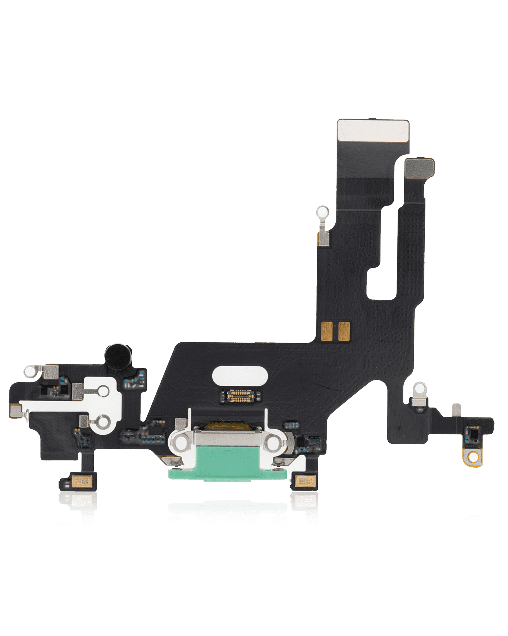 Charging Port Flex Cable Compatible For iPhone 11 (Premium) (Green)