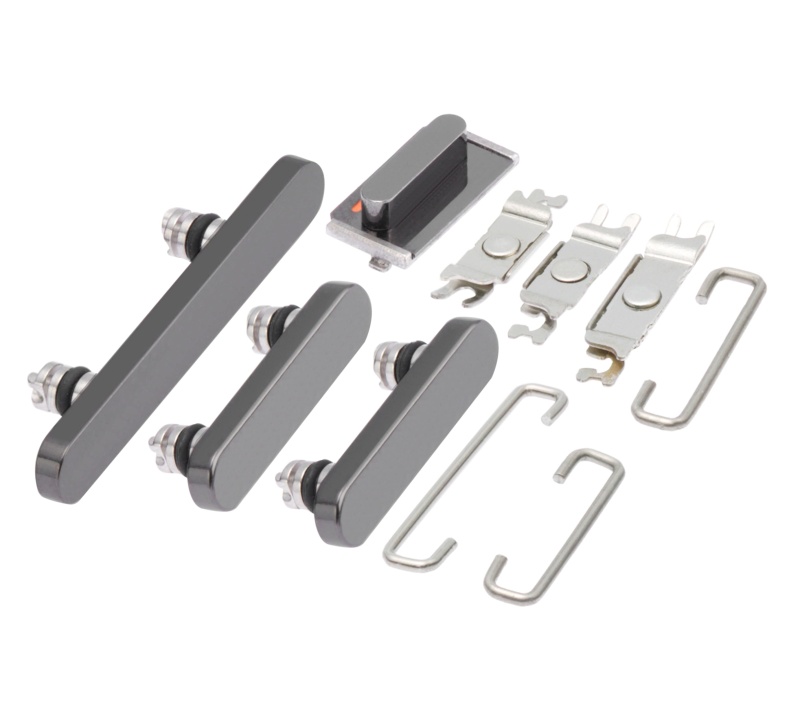 Hard Buttons (Power / Volume / Switch) Compatible For iPhone 13 Pro / 13 Pro Max (Graphite)