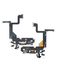 Charging Port Flex Cable Compatible For iPhone 13 Pro (Premium) (Gold)