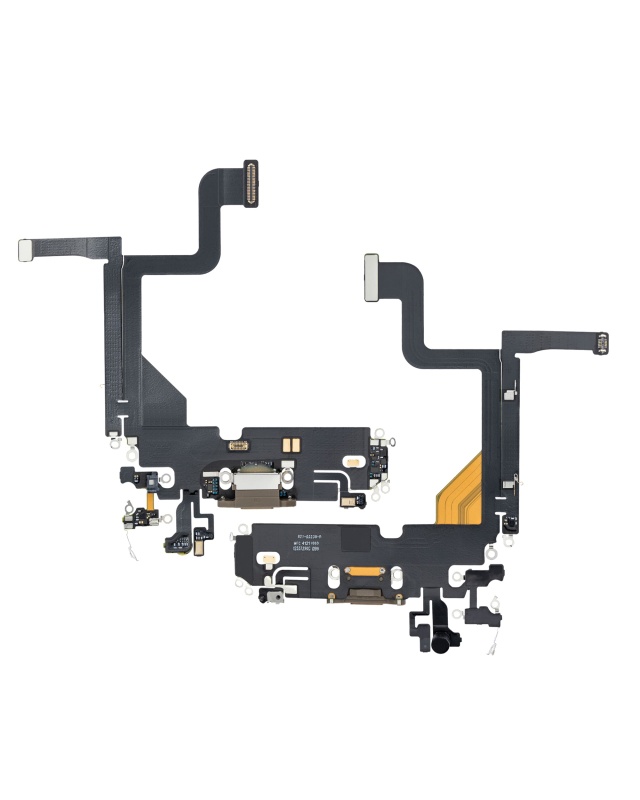 Charging Port Flex Cable Compatible For iPhone 13 Pro (Premium) (Gold)