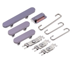 Hard Buttons (Power / Volume / Switch) Compatible For iPhone 14 Pro / 14 Pro Max (Deep Purple)