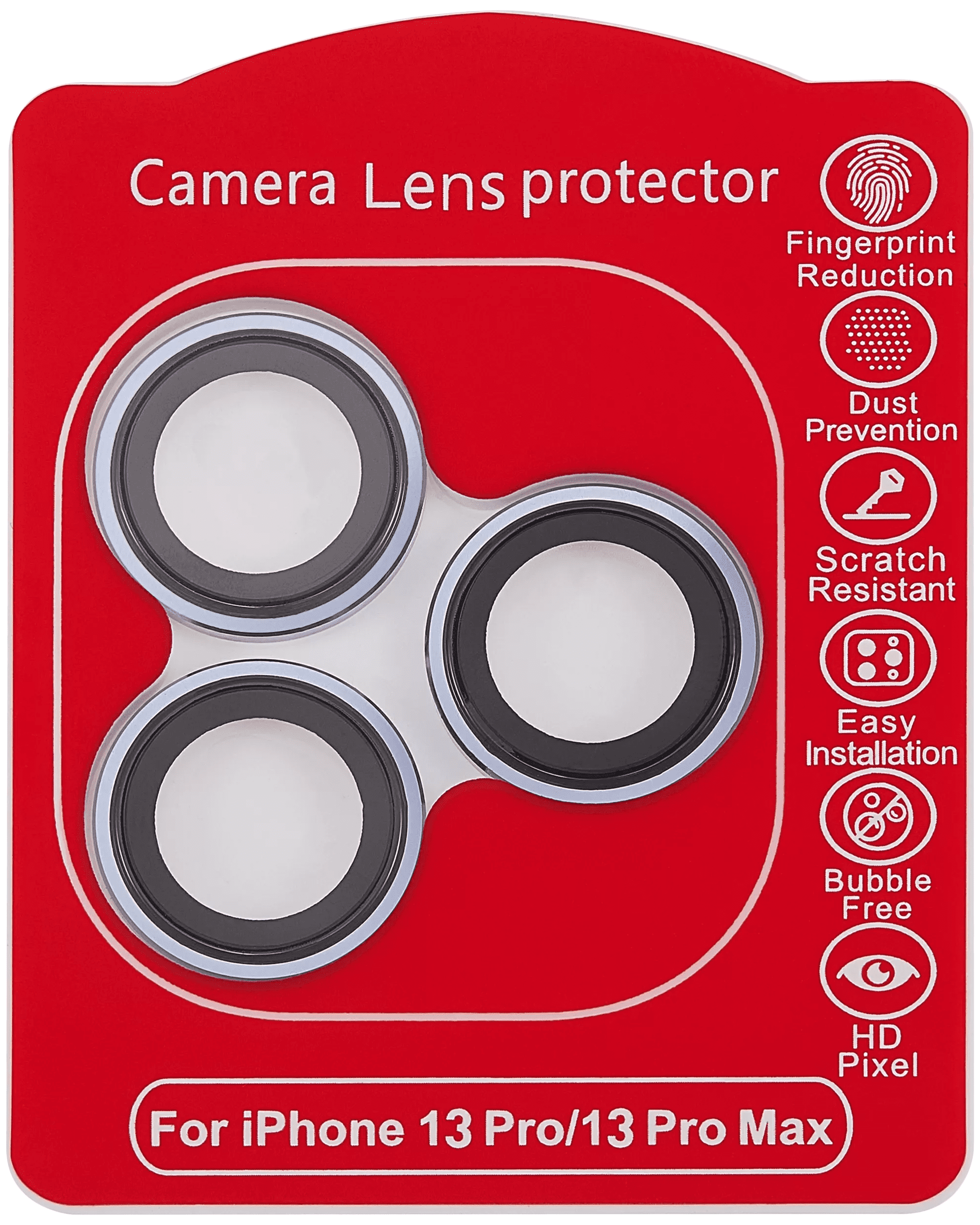Casper Camera Lens Protector Compatible For iPhone 13 Pro / 13 Pro Max (Blue) (Clear)