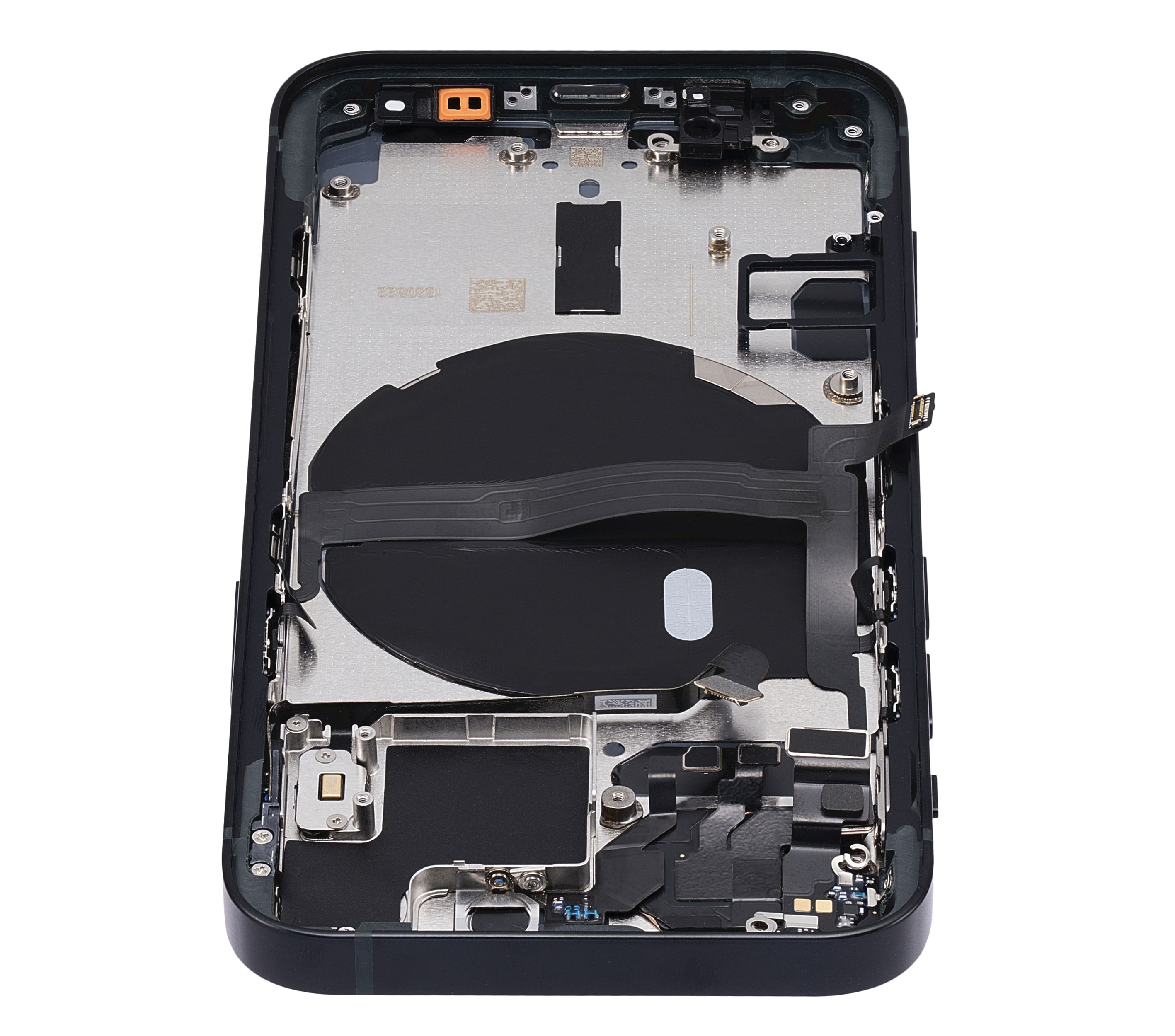 Back Housing W/ Small Components Pre-Installed Compatible For iPhone 13 Mini (US Version) (No Logo) (Aftermarket Plus) (Midnight)