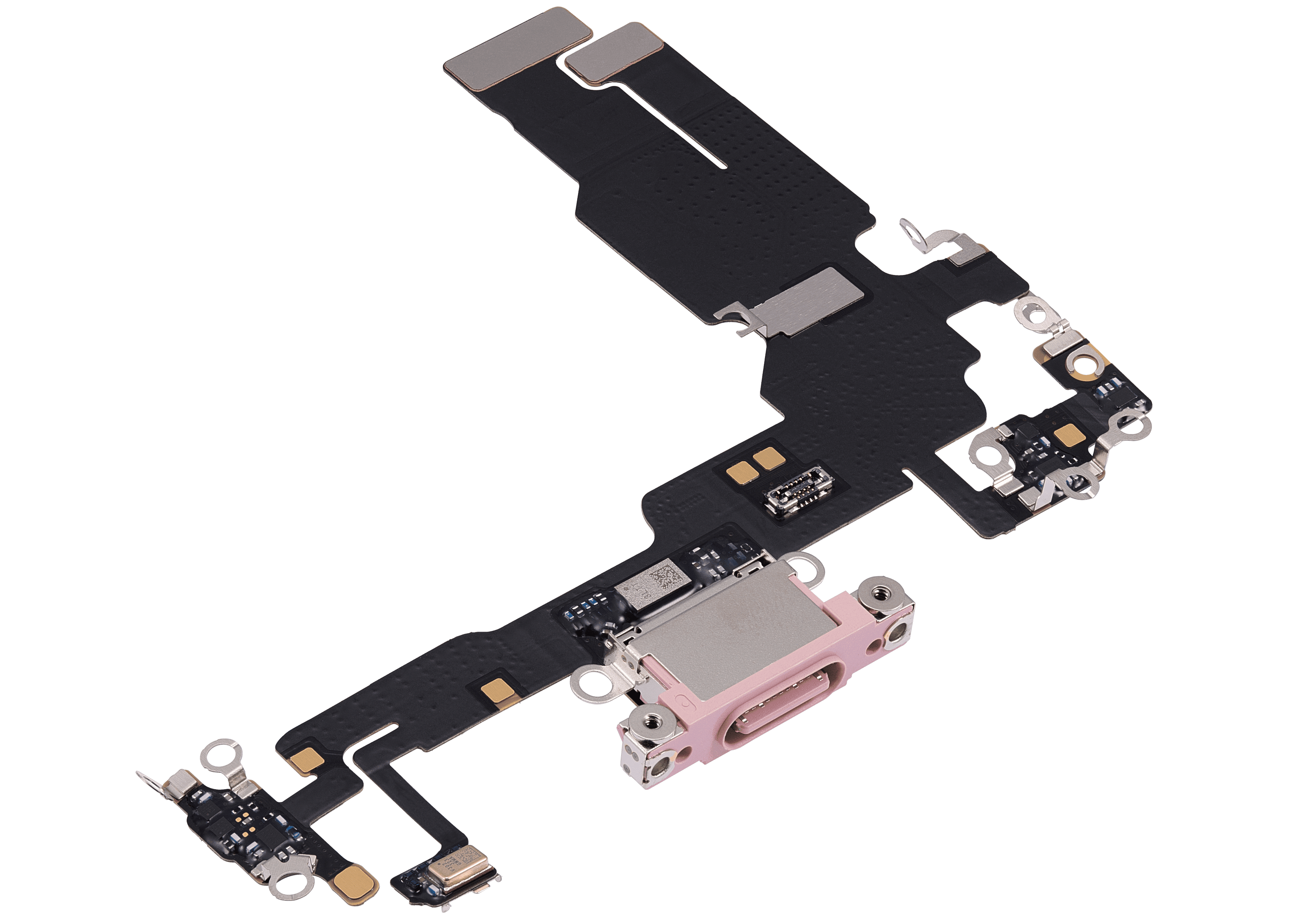 Charging Port Flex Cable Compatible For iPhone 15 (Premium) (Pink)