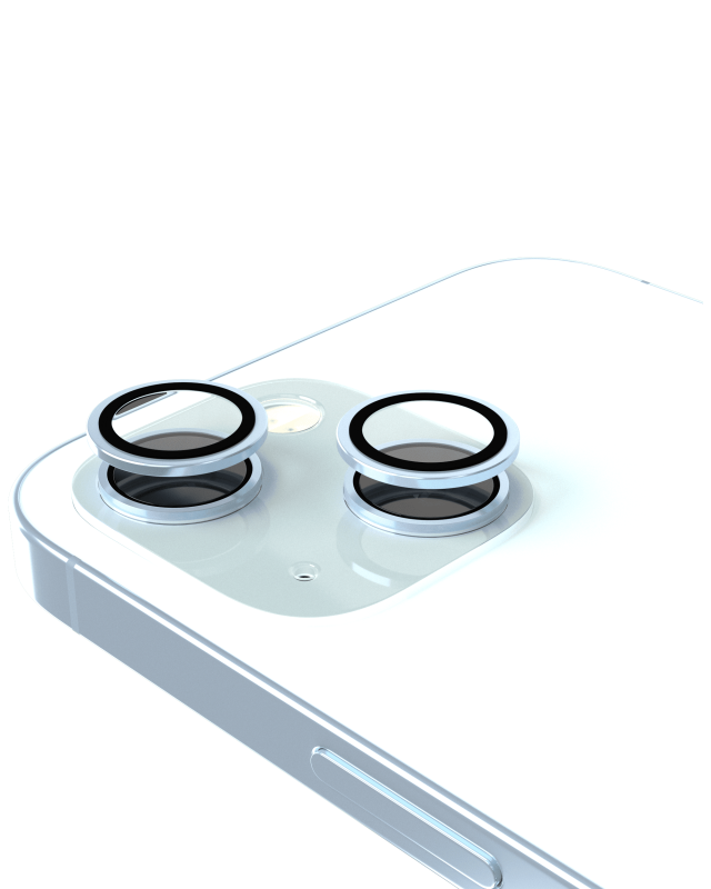 Casper Camera Lens Protector Compatible For iPhone 15 / 15 Plus (blue) (Clear)