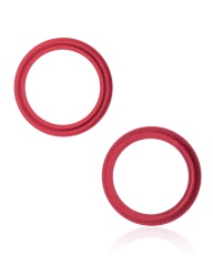 Back Camera Bezel Ring Only Compatible For iPhone 13 / 13 Mini (Red) (2 Piece Set)