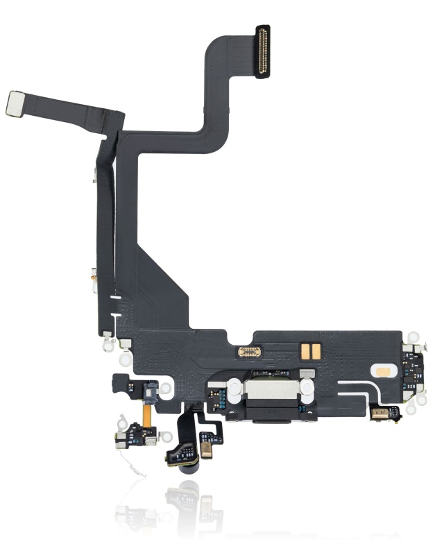 Charging Port Flex Cable Compatible For iPhone 13 Pro (Premium) (Graphite)