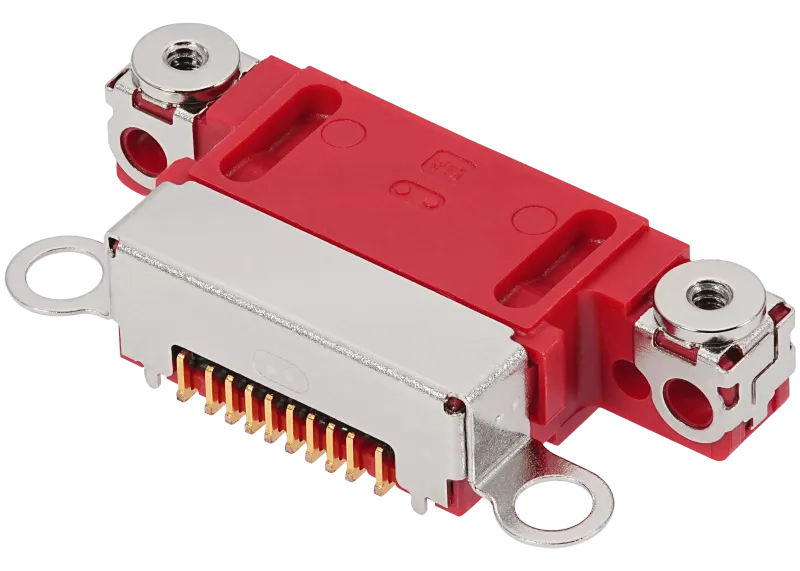 Charging Port Only Compatible For iPhone 14 / 14 Plus (Red) (10 Pack)