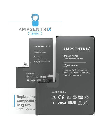 Replacement Battery Compatible For iPhone 13 Pro (AmpSentrix Basic)