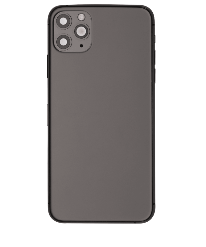Back Housing W/ Small Components Pre-Installed Compatible For iPhone 11 Pro Max (Used OEM Pull: Grade C) (Space Gray)