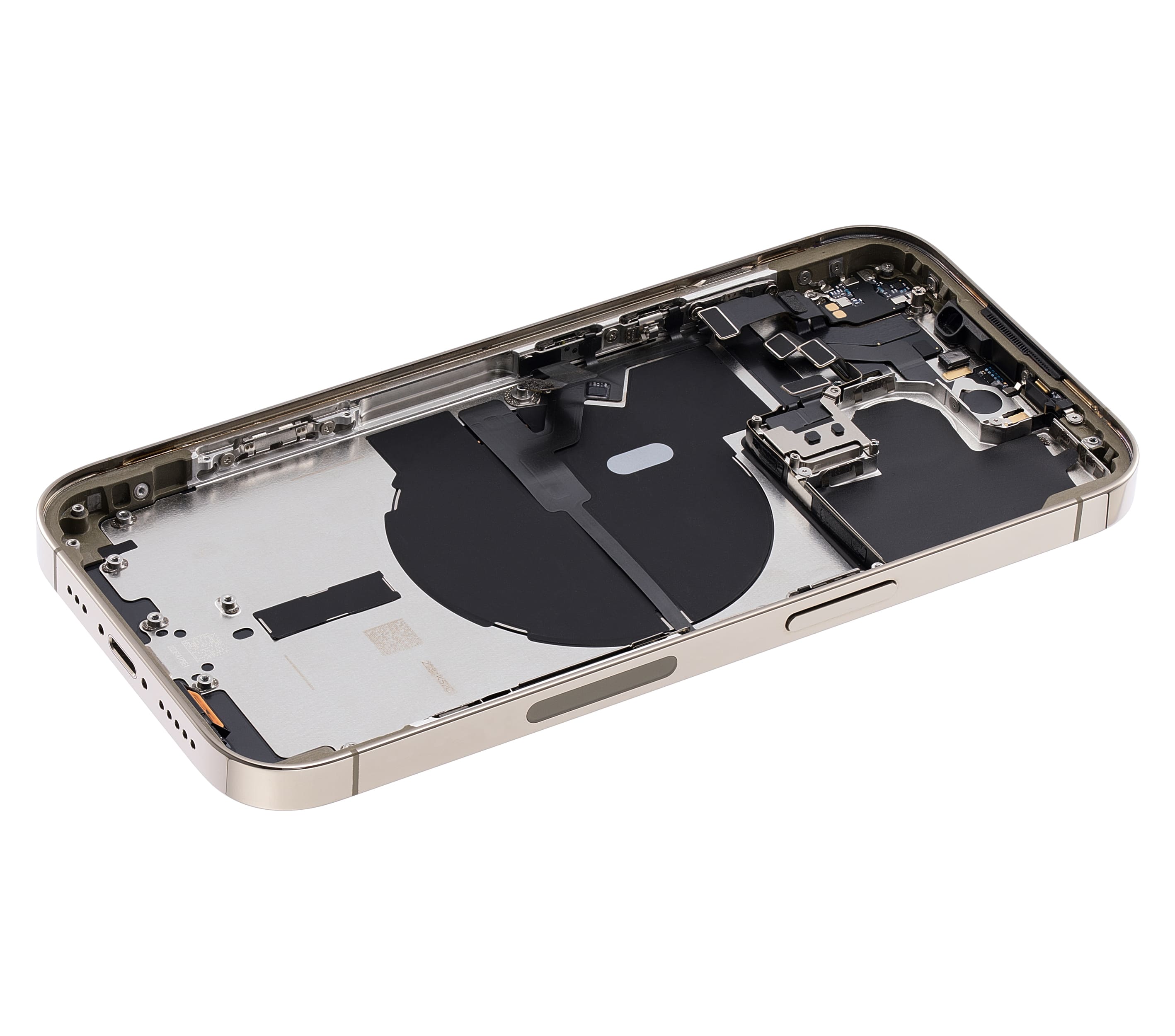 Back Housing W/ Small Pre-Installed Compatible For iPhone 14 Pro (U.S Version) (Used OEM Pull: Grade A) (Gold)