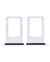Sim Tray Compatible For iPhone 8 Plus (Silver)