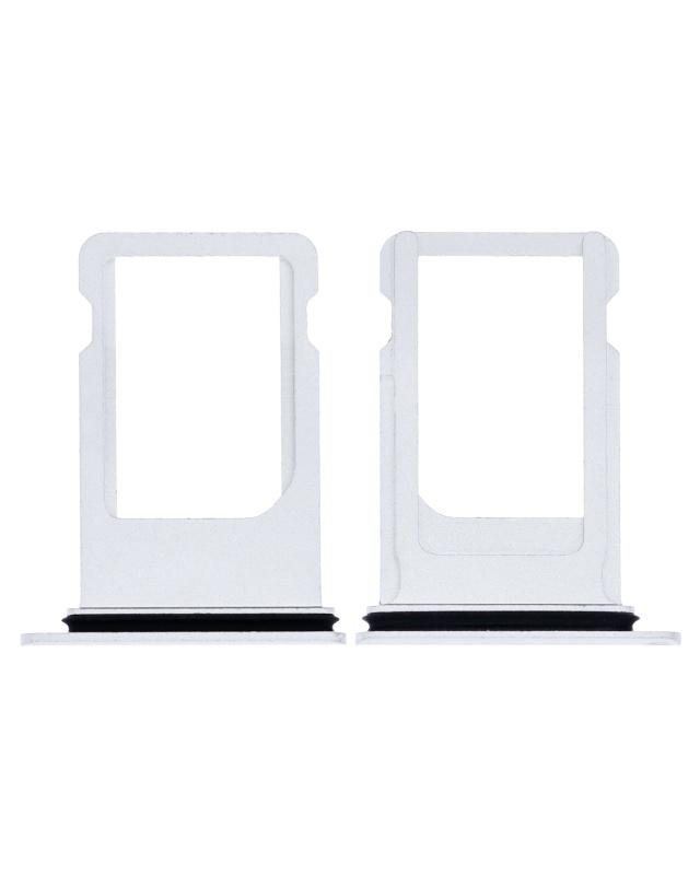Sim Tray Compatible For iPhone 8 Plus (Silver)