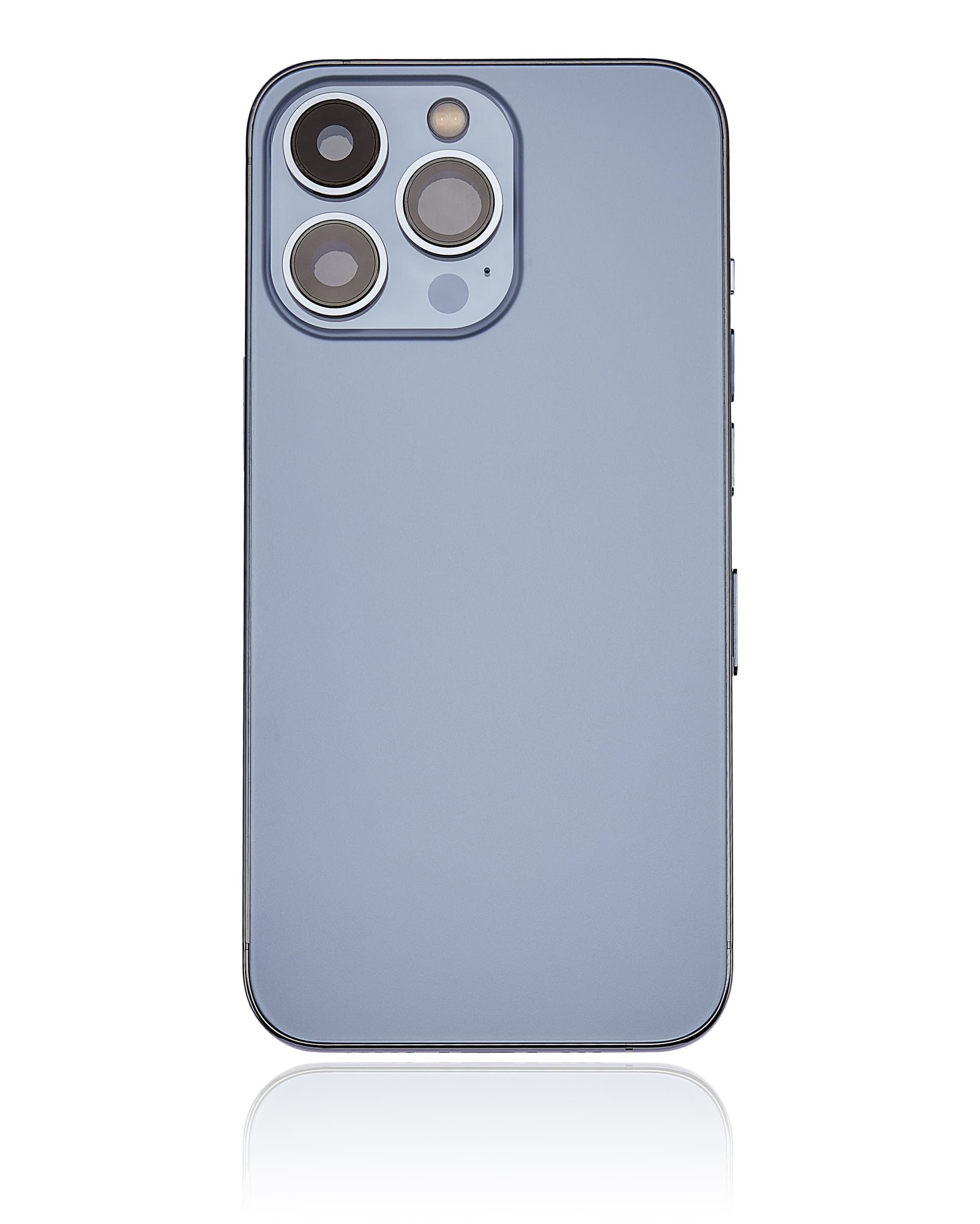 Back Housing W/ Small Components Pre-Installed Compatible For iPhone 13 Pro (US Version) (No Logo) (Aftermarket Plus) (Sierra Blue)
