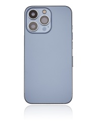 Back Housing W/ Small Components Pre-Installed Compatible For iPhone 13 Pro (US Version) (No Logo) (Aftermarket Plus) (Sierra Blue)