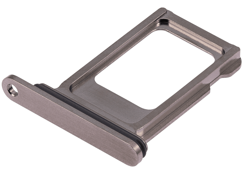 Single Sim Card Tray Compatible For iPhone 15 Pro / 15 Pro Max (Natural Titanium)