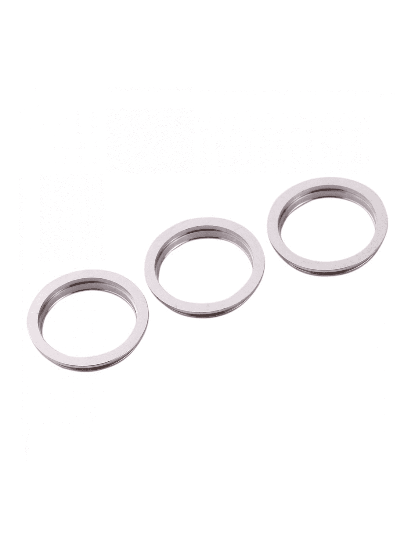 Back Camera Bezel Ring Only Compatible For iPhone 11 Pro / 11 Pro Max (White) (3 Piece Set) (10 Pack)