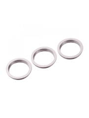 Back Camera Bezel Ring Only Compatible For iPhone 11 Pro / 11 Pro Max (White) (3 Piece Set) (10 Pack)