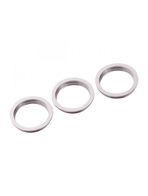 Back Camera Bezel Ring Only Compatible For iPhone 11 Pro / 11 Pro Max (White) (3 Piece Set) (10 Pack)