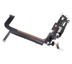 Charging Port Flex Cable Compatible For iPhone 13 Pro Max (Used OEM Pull) (Graphite)