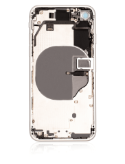 Back Housing W/ Small Components Pre-Installed Compatible For iPhone 8 (Used OEM Pull: Grade A) (Silver)