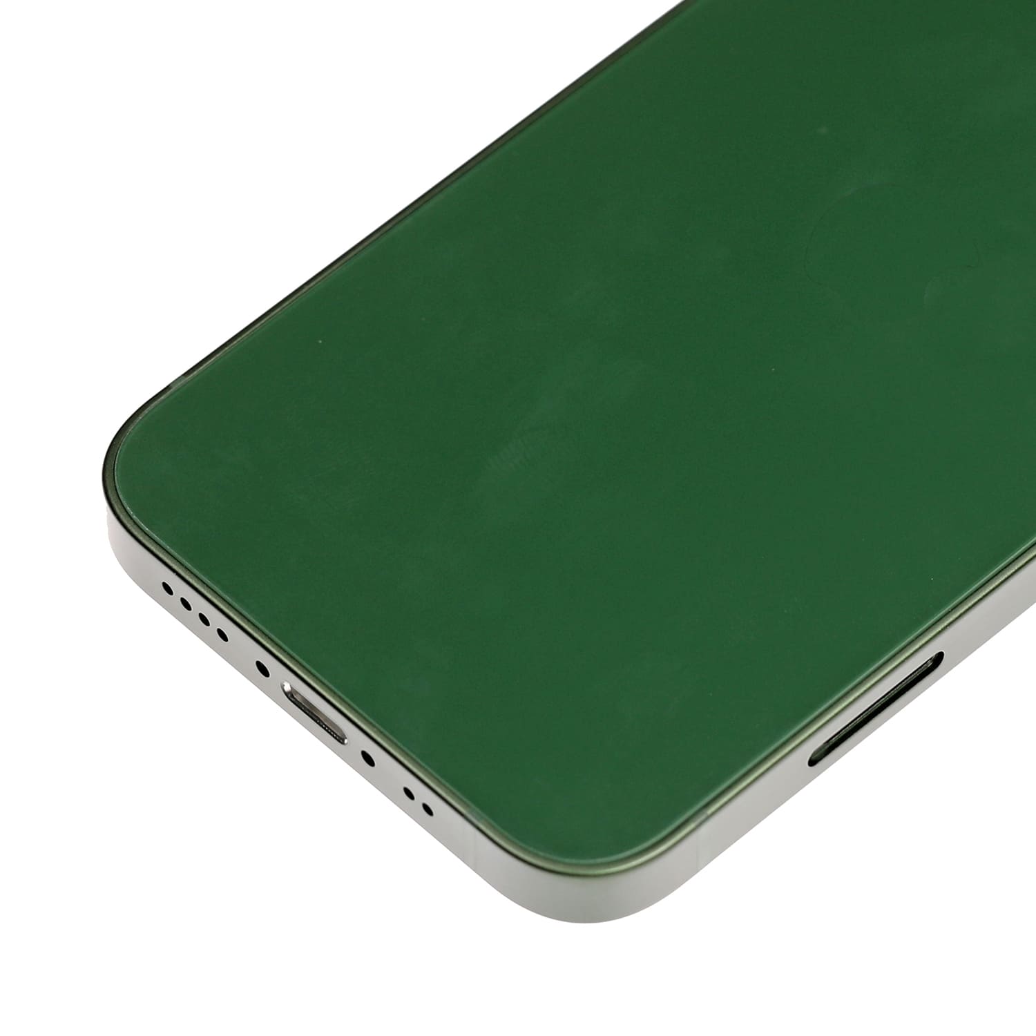 Back Housing W/ Small Components Pre-Installed Compatible For iPhone 13 Mini (US Version) (Used OEM Pull: Grade A) (Green)