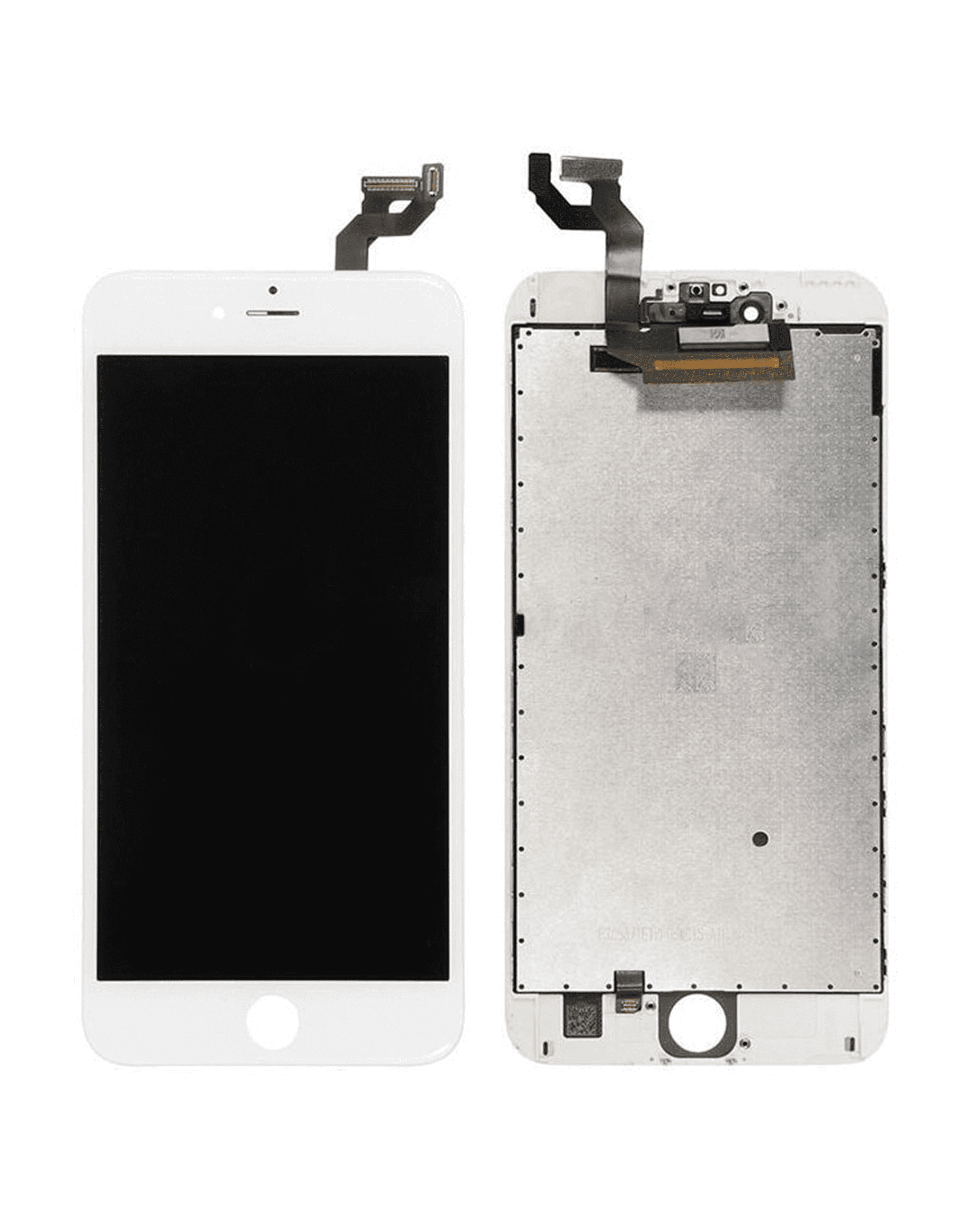 LCD Assembly With Steel Plate Compatible For iPhone 6S Plus (Aftermarket) (White)