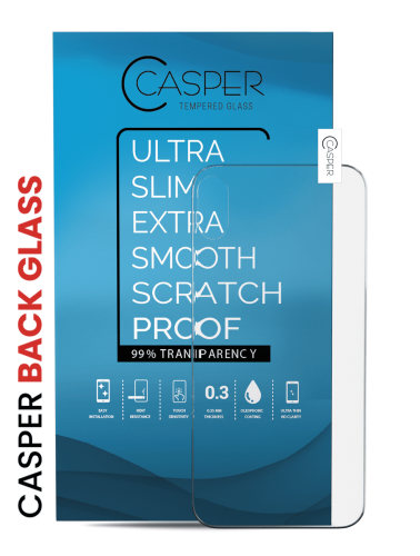 Casper Tempered Glass (Back Glass) Compatible For iPhone XR (10 Pack) (Clear)