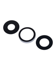 Back Camera Lens (Glass Only) With Adhesive Compatible For iPhone 13 Pro / 13 Pro Max (3 Piece Set) (Aftermarket Plus)