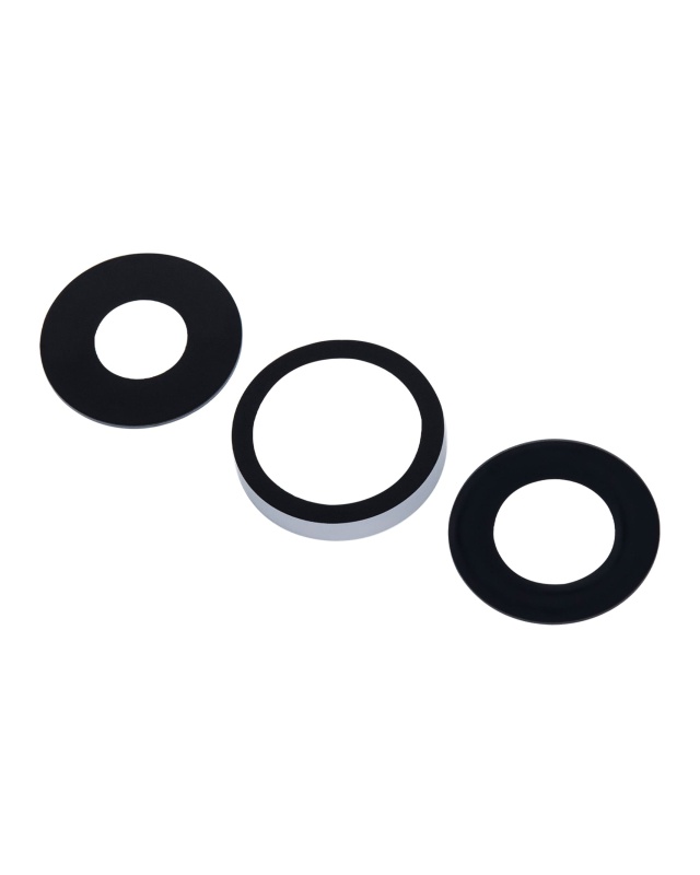 Back Camera Lens (Glass Only) With Adhesive Compatible For iPhone 13 Pro / 13 Pro Max (3 Piece Set) (Aftermarket Plus)