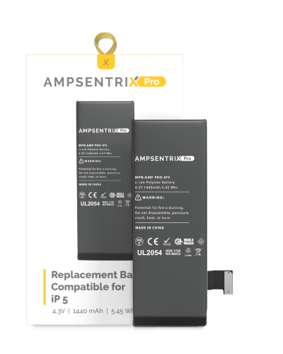 Replacement Battery Compatible For iPhone 5 (AmpSentrix Pro)