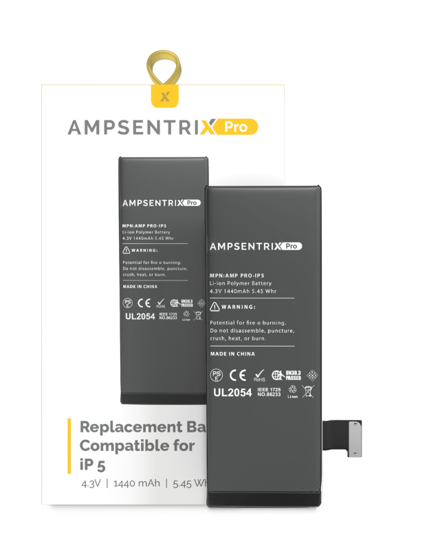 Replacement Battery Compatible For iPhone 5 (AmpSentrix Pro)