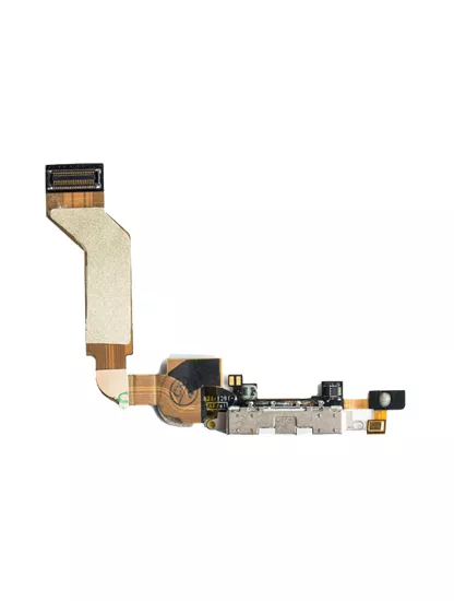 Charging Port Cable Compatible For iPhone 4S (White)