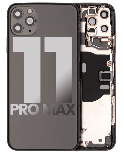 Back Housing W/ Small Components Pre-Installed Compatible For iPhone 11 Pro Max (Used OEM Pull: Grade A) (Space Gray)