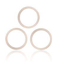 Back Camera Bezel Ring Only Compatible For iPhone 13 Pro / 13 Pro Max (Gold) (3 Piece Set)