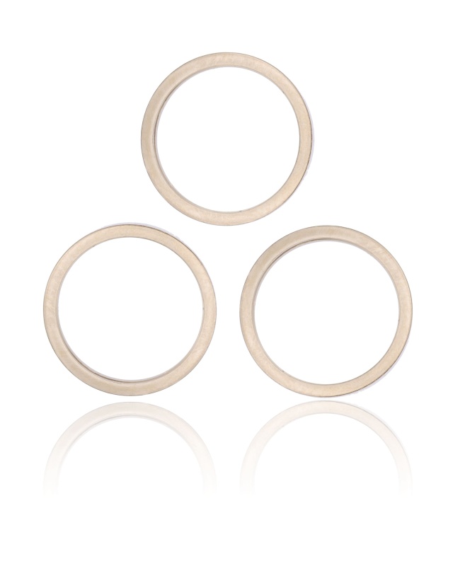 Back Camera Bezel Ring Only Compatible For iPhone 13 Pro / 13 Pro Max (Gold) (3 Piece Set)
